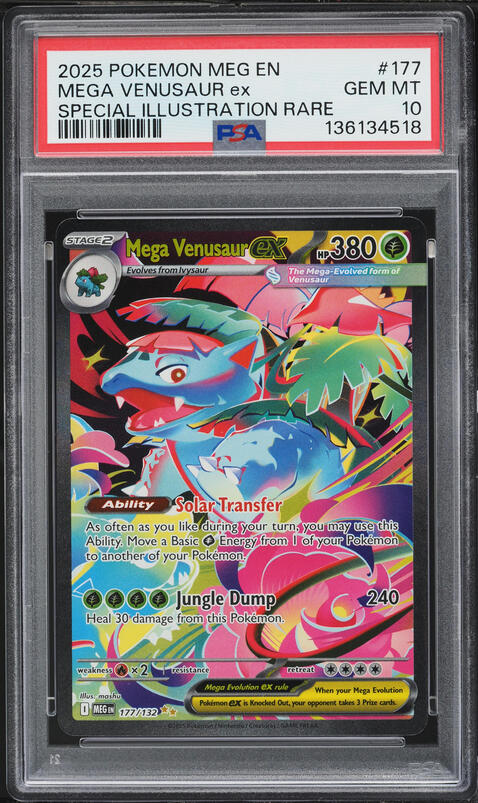 2025 Pokemon Japanese Mega Brave SAR Mega Venusaur ex #87 PSA 10