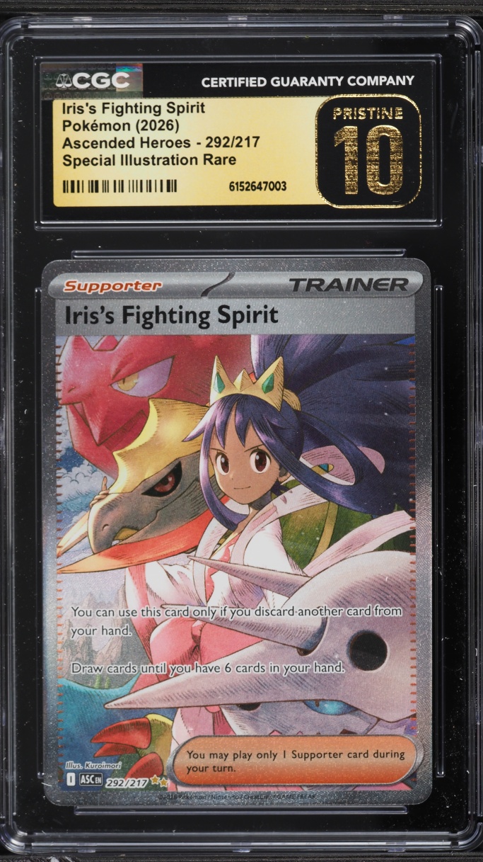 2026 Pokemon Mega Evolution Ascended Heroes SIR Iris's Fighting Spirit #292 CGC 10 PRISTINE