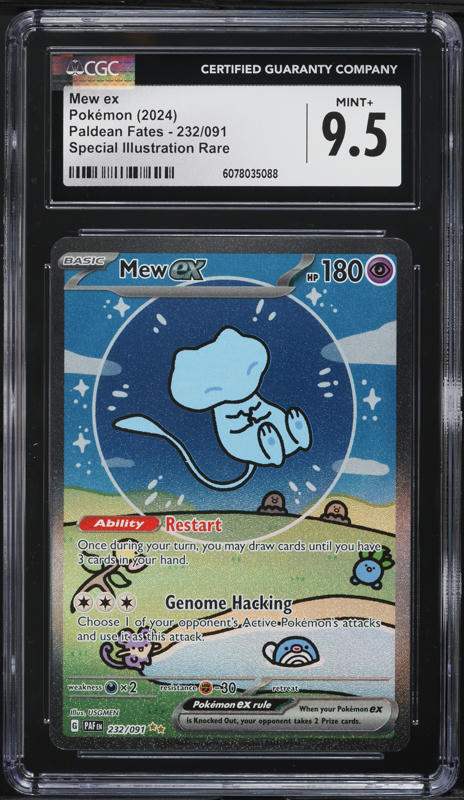 Mew ex #232 特別イラストレア Gem Mint 10 英語版 2024 Pokemon Scarlet & Violet Paldean Fates SIR Shiny Mew ex #232