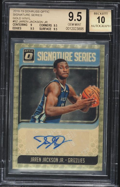 2018 Donruss Optic Gold Vinyl Josh Allen ROOKIE AUTO 1/1 #154 PSA