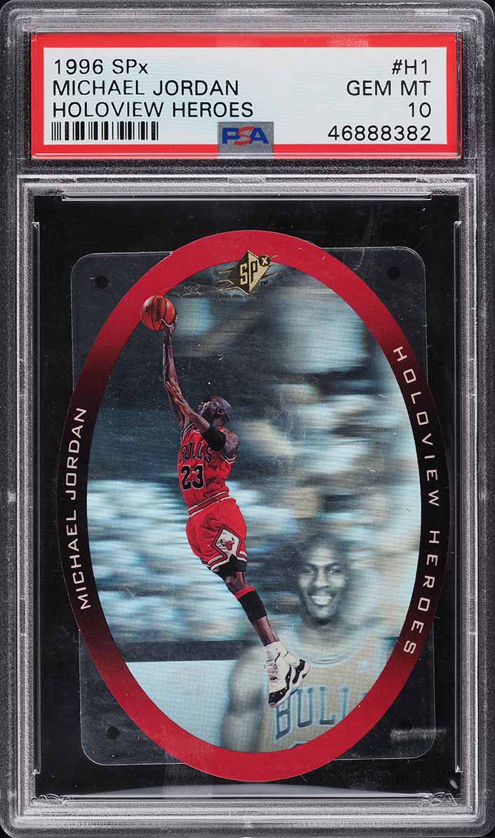1996 SPx Holoview Heroes Michael Jordan #H1 PSA 10 GEM MINT