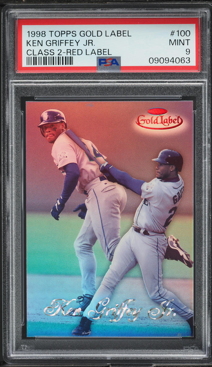 1998 Topps Gold Label Class 2 Red Ken Griffey Jr. /50 #100 PSA 9 MINT