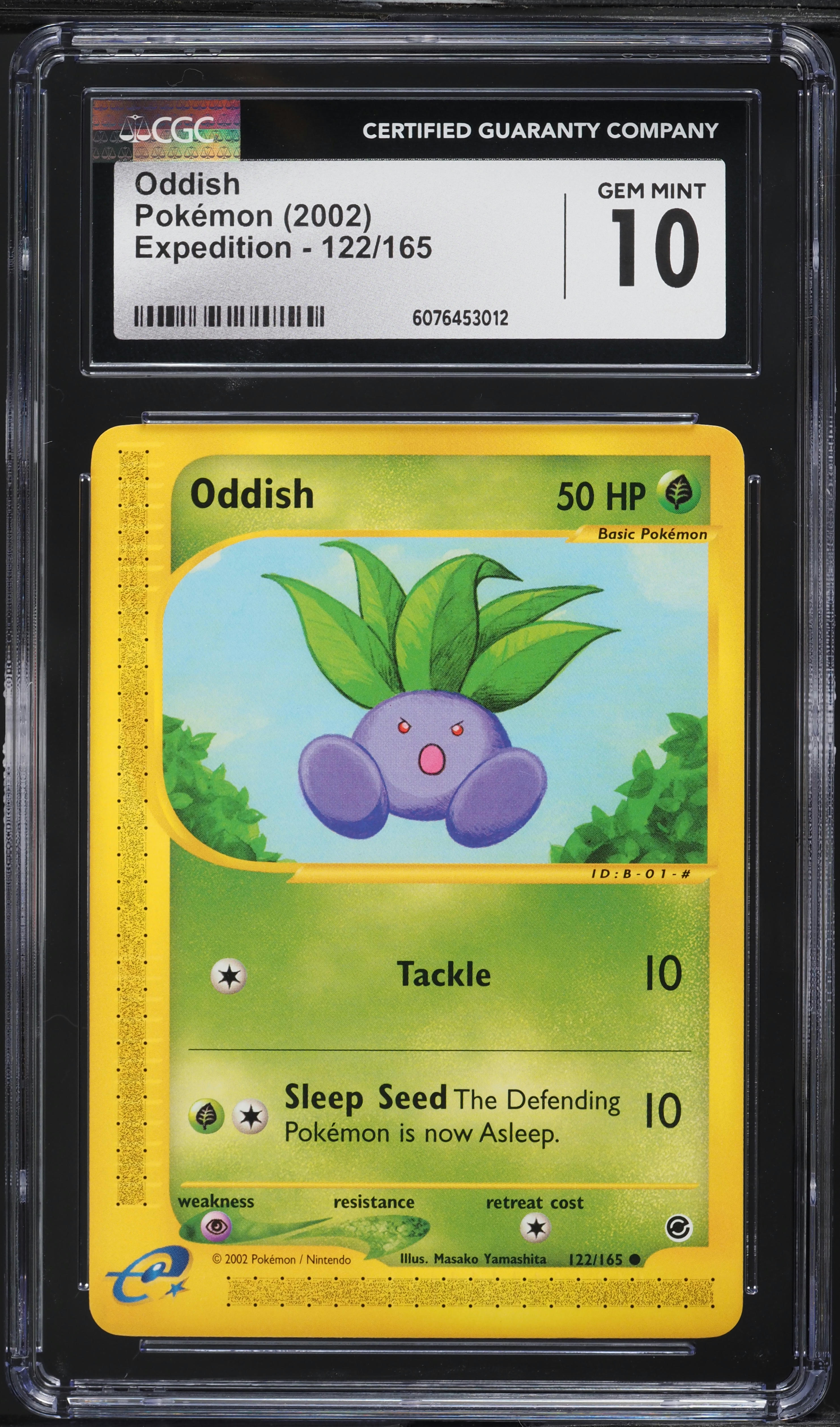 2002 Pokemon Expedition Oddish #122 CGC 10 GEM MINT