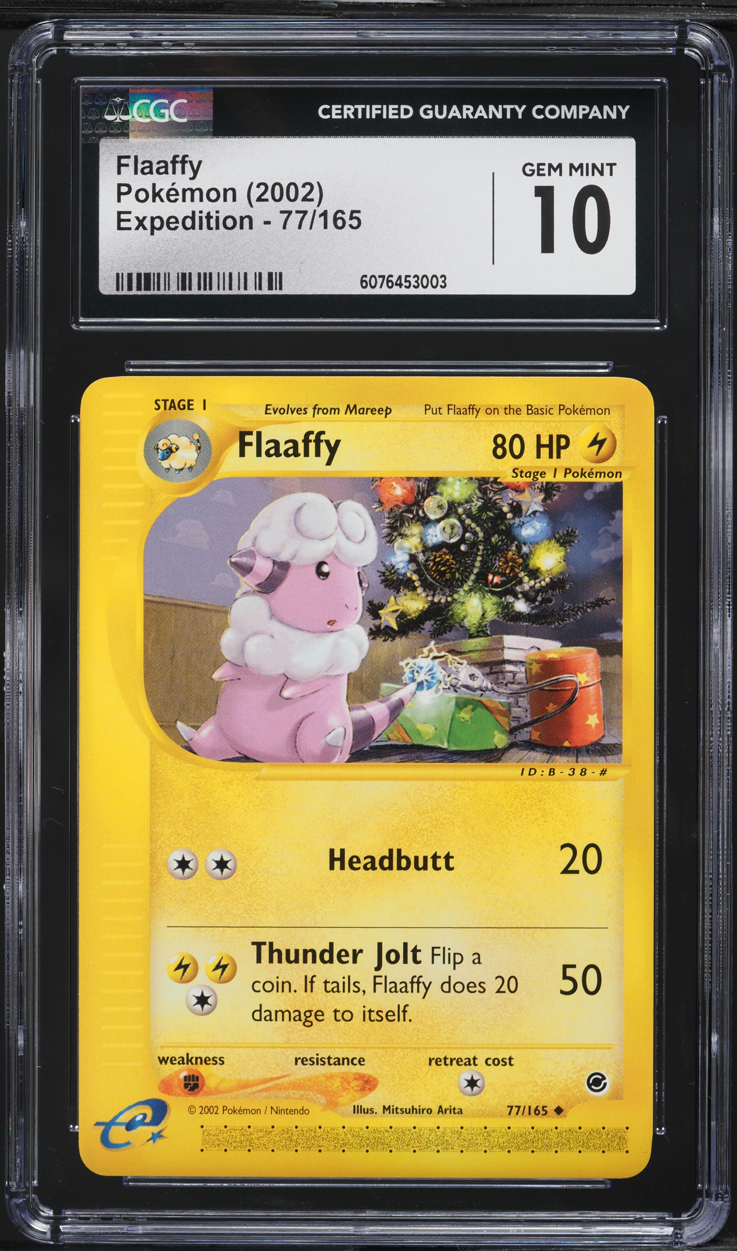 2002 Pokemon Expedition Flaaffy #77 CGC 10 GEM MINT