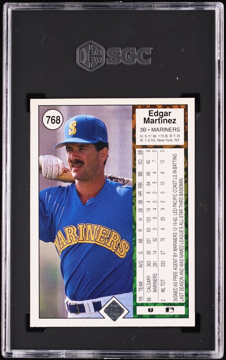 1989 Upper Deck Edgar Martinez #768 SGC 9.5 MINT+