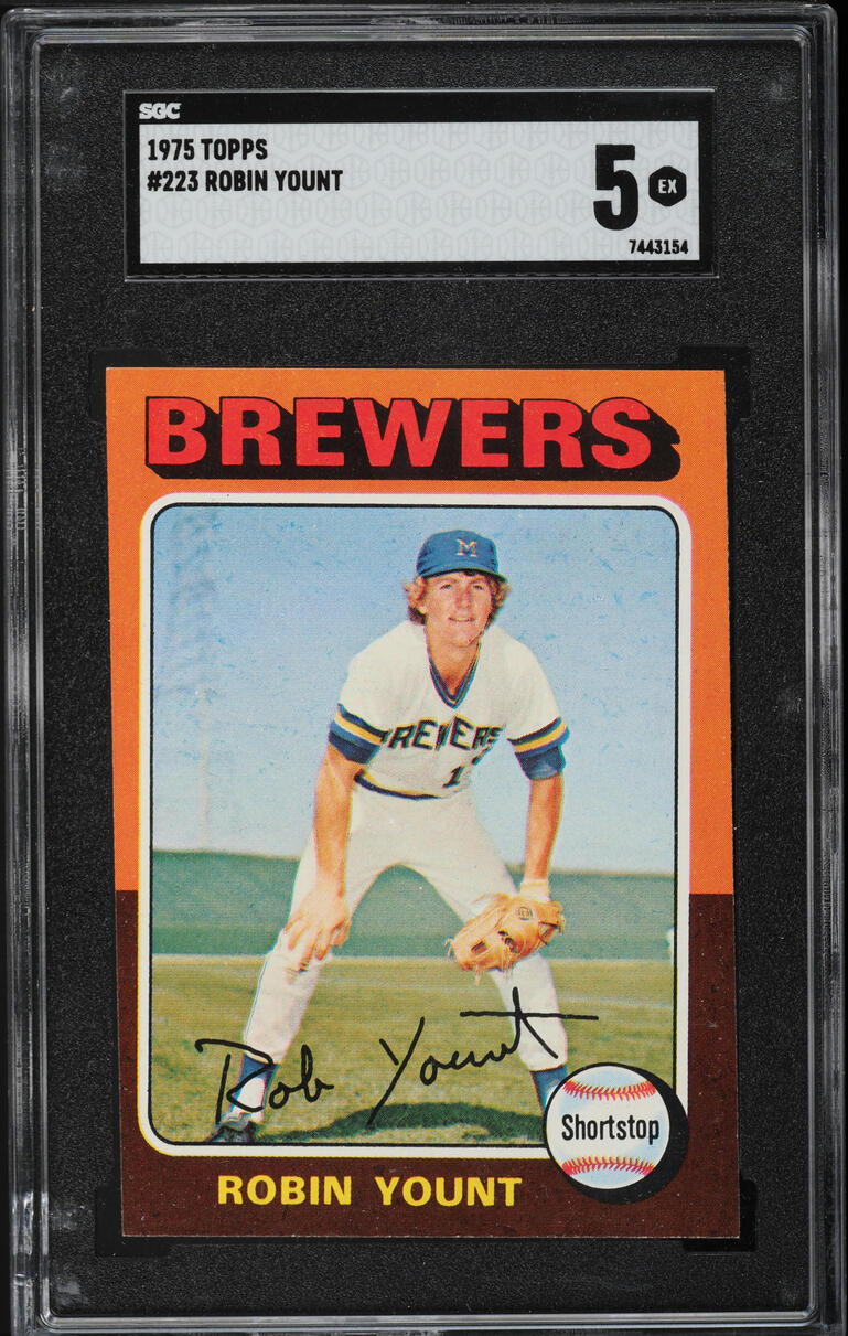 1975 Topps Robin Yount ROOKIE #223 SGC 5 EX