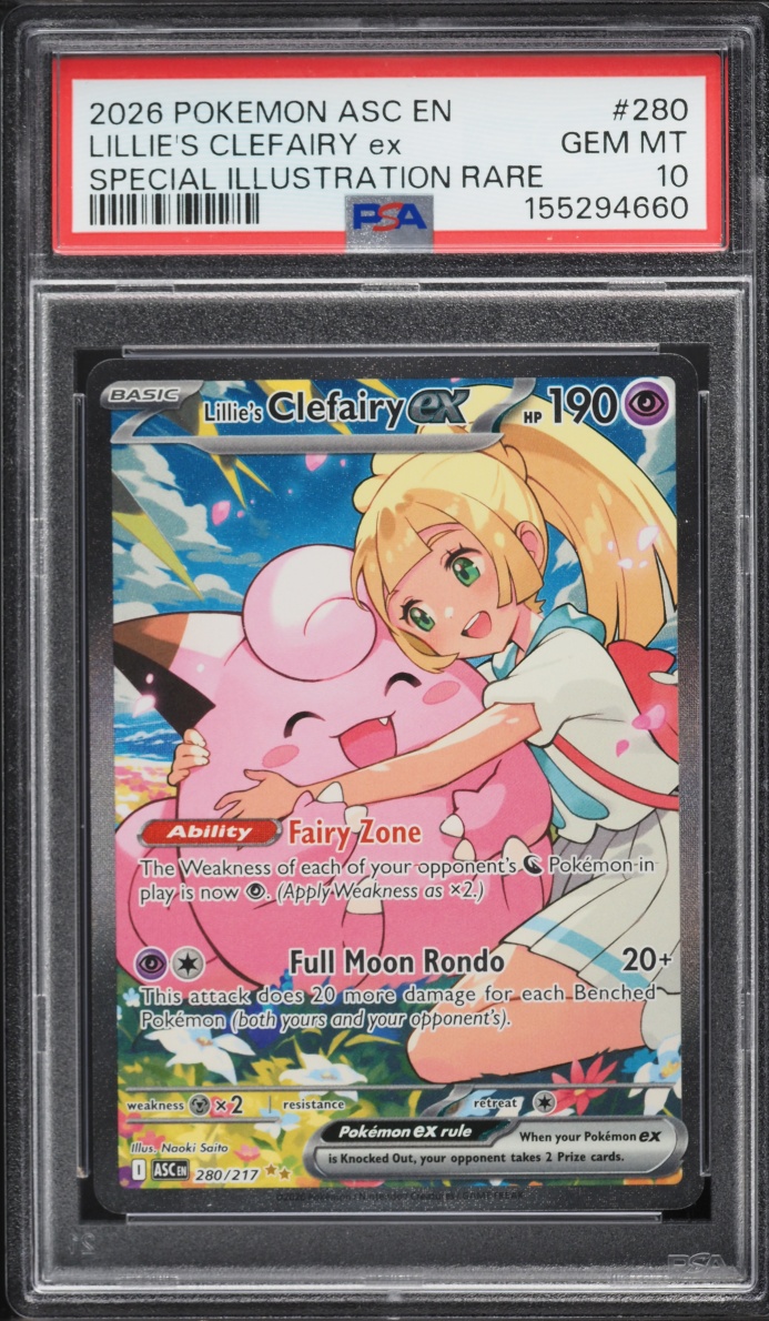 2026 Pokemon Mega Evolution Ascended Heroes SIR Lillie's Clefairy EX #280 PSA 10 GEM MINT