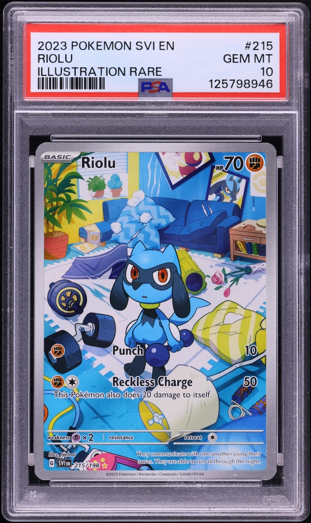 2023 Pokemon Scarlet & Violet IR Riolu #215 PSA 10 GEM MINT