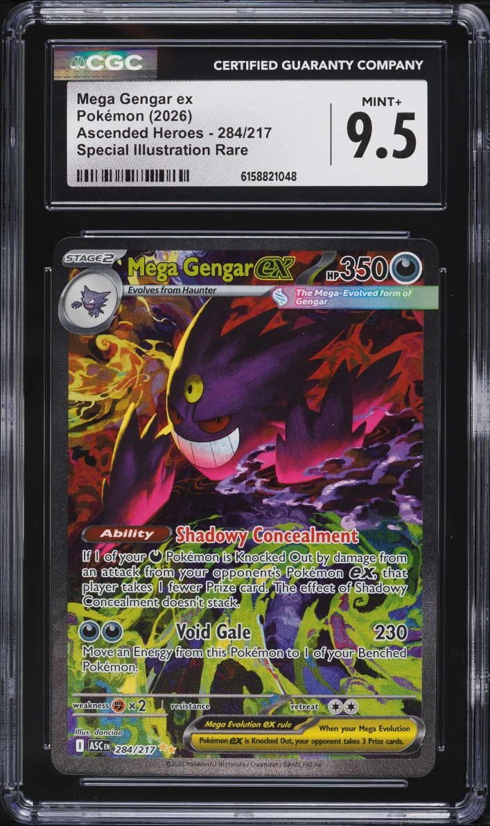 2026 Pokemon Mega Evolution Ascended Heroes SIR Mega Gengar EX #284 CGC 9.5 MINT+