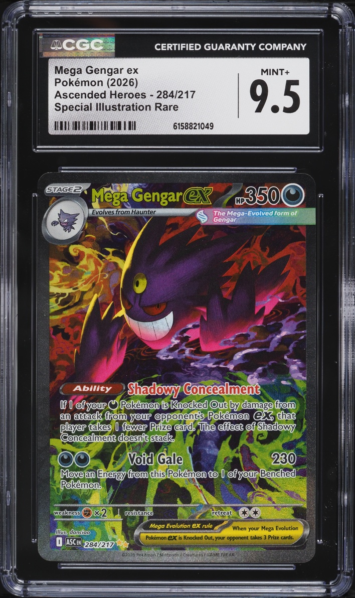 2026 Pokemon Mega Evolution Ascended Heroes SIR Mega Gengar EX #284 CGC 9.5 MINT+