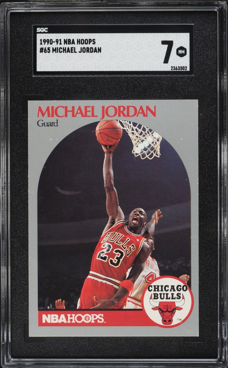 1990 Hoops Michael Jordan #65 SGC 7 NRMT