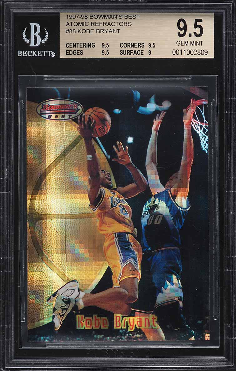1997 Bowman's Best Atomic Refractor Kobe Bryant #88 BGS 9.5 GEM