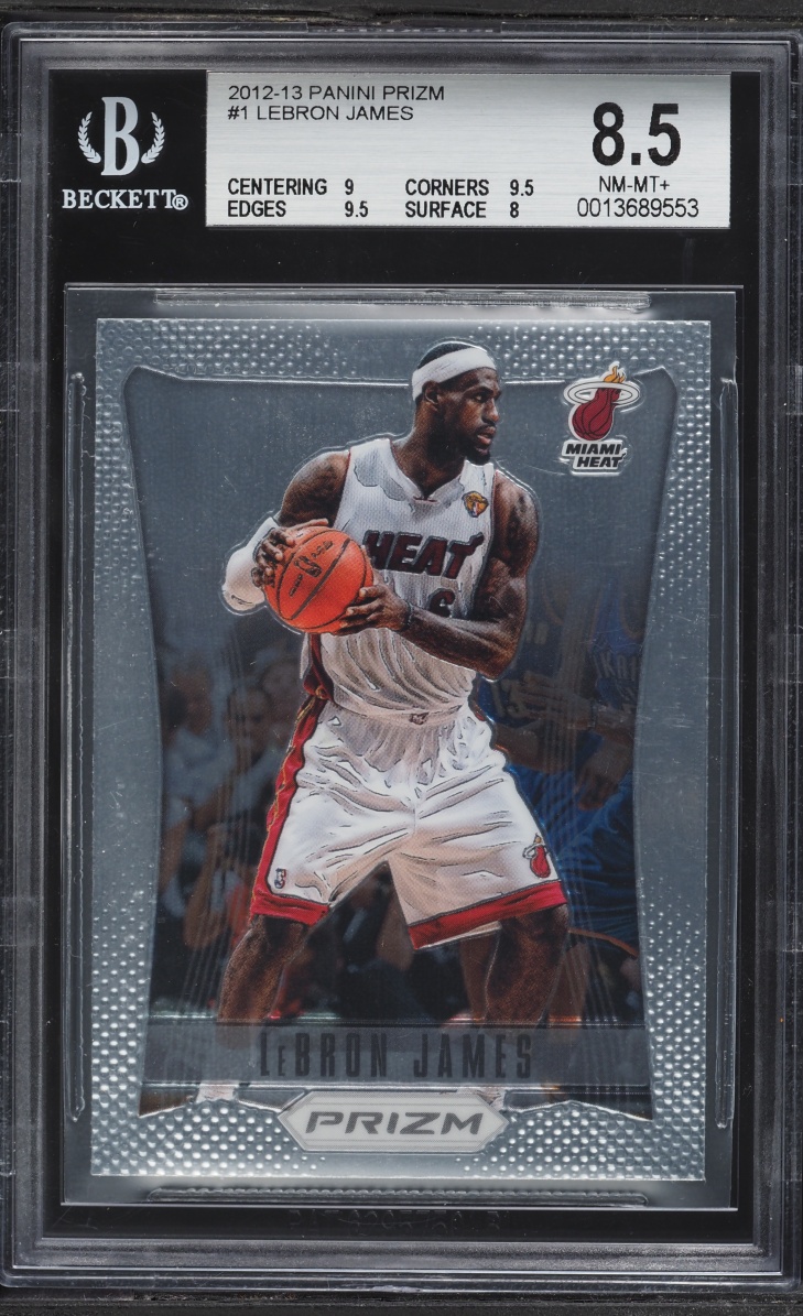 2012 Panini Prizm LeBron James #1 BGS 8.5 NM-MT+