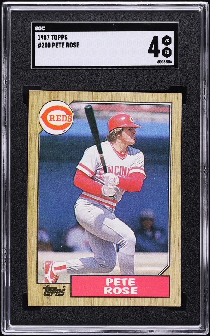 1987 Topps Pete Rose #200 SGC 4 VGEX