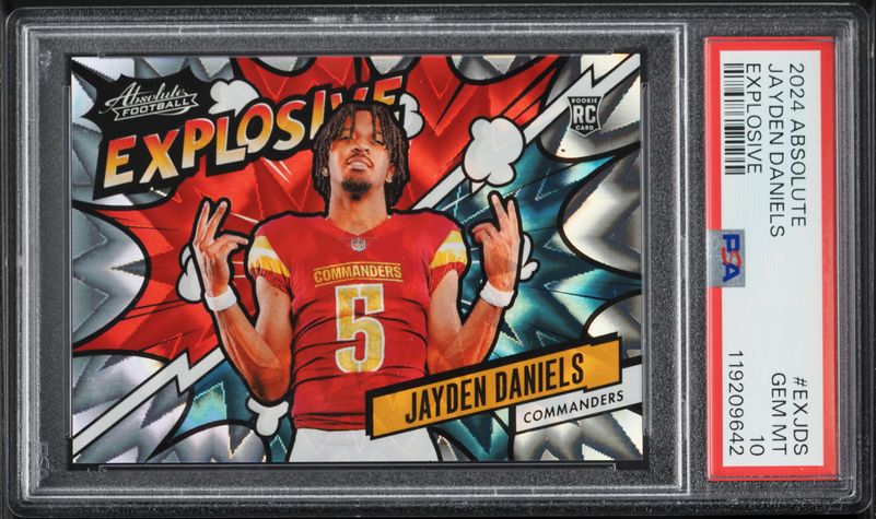 2024 Topps Now Jayden Daniels Rookie Card #16 - Graded Gem Mint 10 By TCC