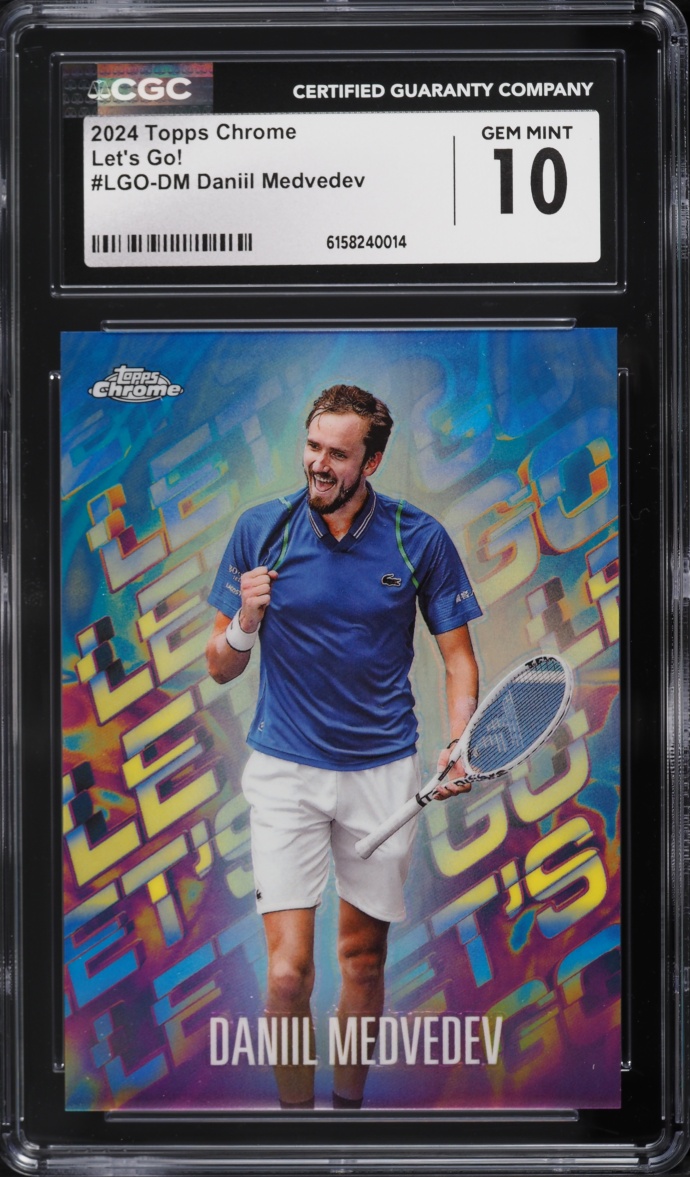 2024 Topps Chrome Let's Go! Daniil Medvedev #LGO-DM CGC 10 GEM MINT