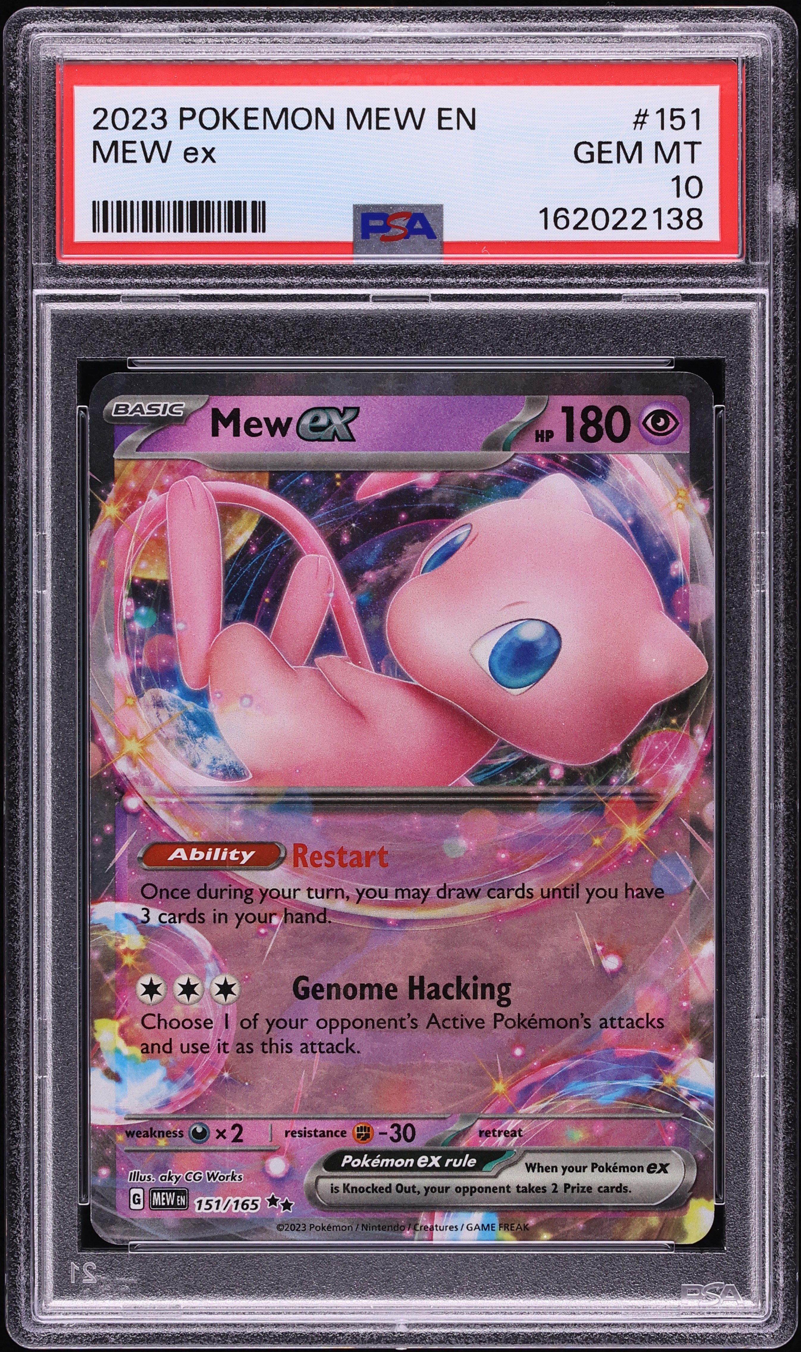 2023 Pokemon Scarlet & Violet 151 Holo Mew Ex #151 PSA 10 GEM MINT