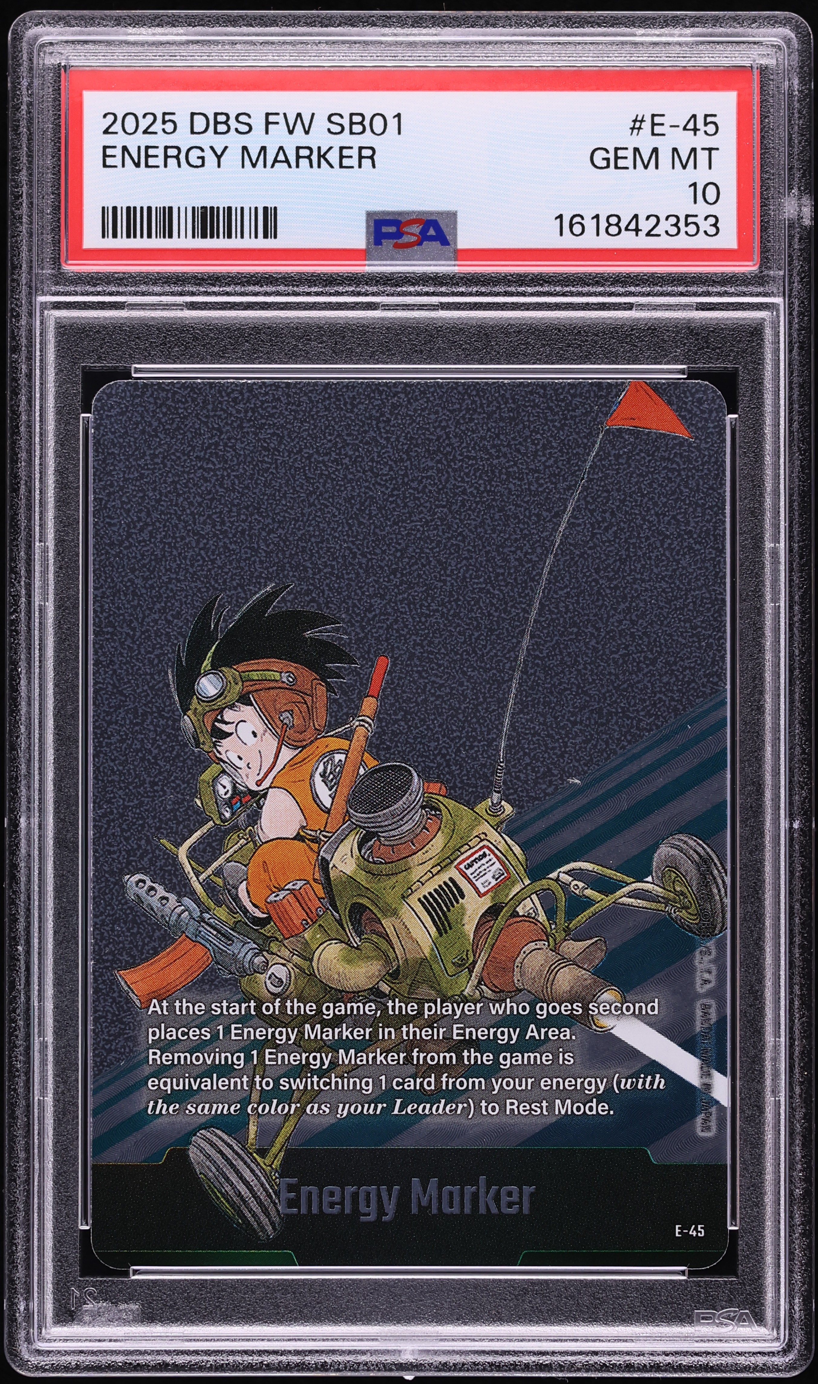 2025 Dragon Ball Super Fusion World Manga Booster 01 Energy Marker #E-45 PSA 10 GEM MINT