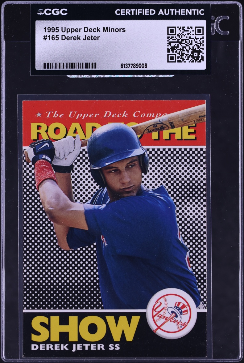 1995 Upper Deck Minors Derek Jeter ROOKIE #165 CGC AUTH
