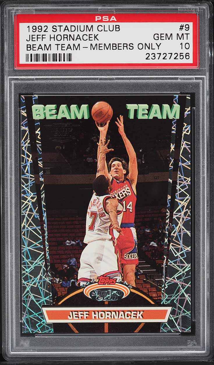 1992 Stadium Club Beam Team Members Only Jeff Hornacek #9 PSA 10 GEM MINT