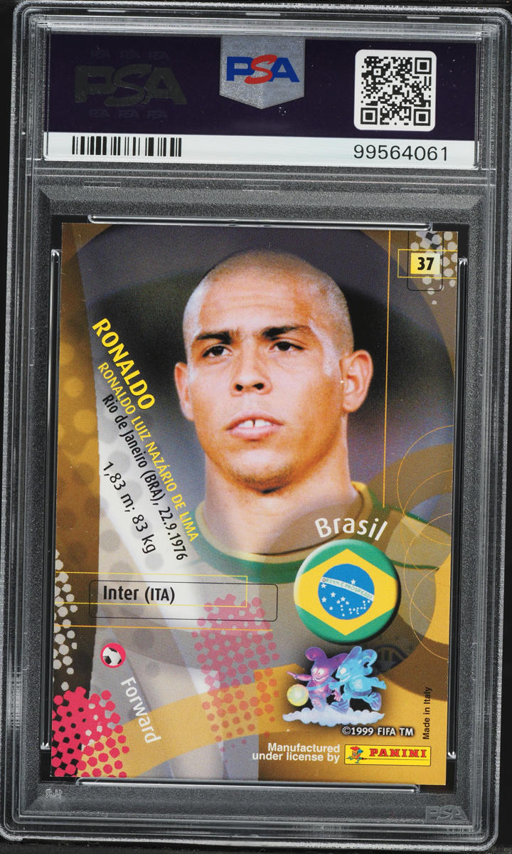 2002 Panini World Cup Korea Japan Ronaldo #37 PSA 9 MINT