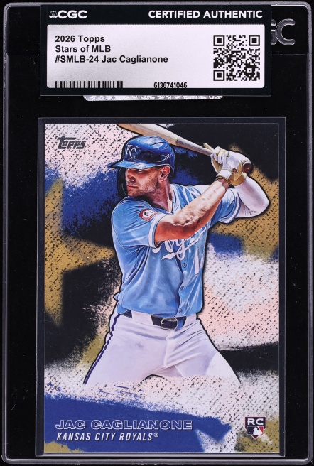 2026 Topps Stars Of MLB Jac Caglianone ROOKIE #SMLB-24 CGC AUTH