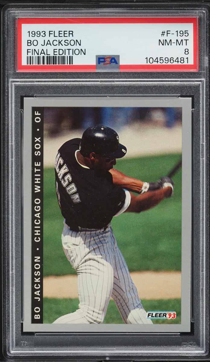 1993 Fleer Final Edition Bo Jackson #F-195 PSA 8 NM-MT