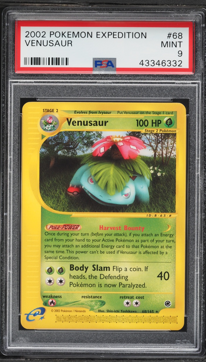 2002 Pokemon Expedition Venusaur #68 PSA 9 MINT