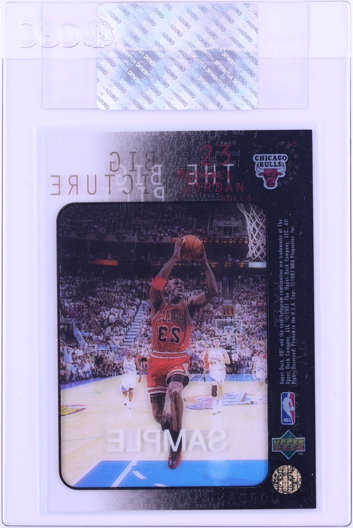 1997 UD3 Sample Michael Jordan #45 CGC AUTH