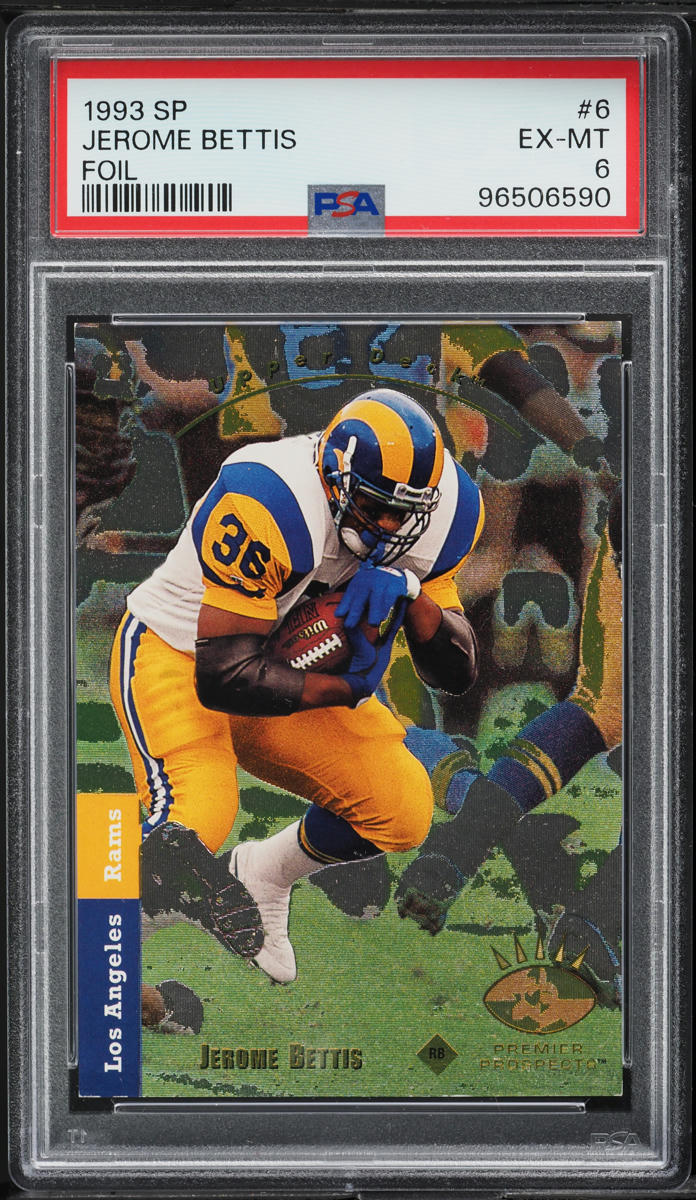 1993 SP Foil Jerome Bettis ROOKIE #6 PSA 6 EXMT
