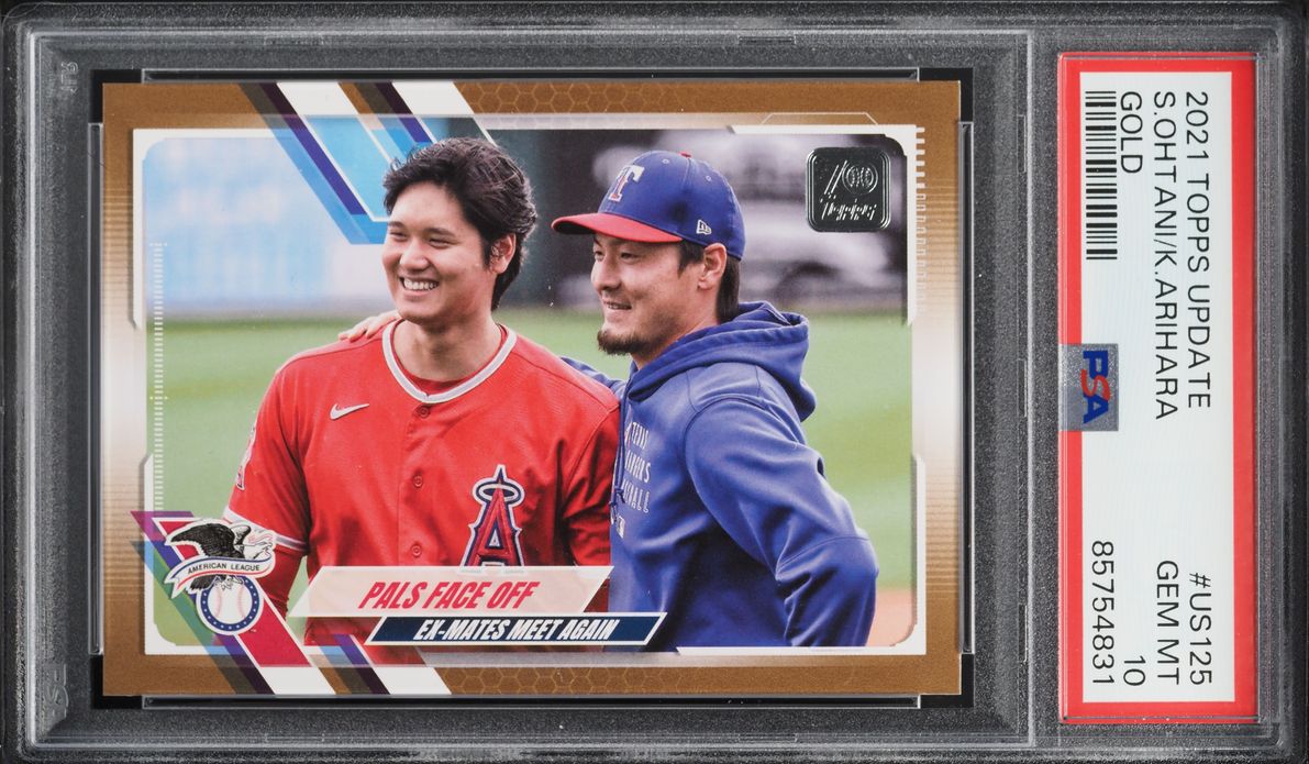 2021 Topps Update Gold Shohei Ohtani Kohei Arihara /2021 #US125 PSA 10 GEM MINT