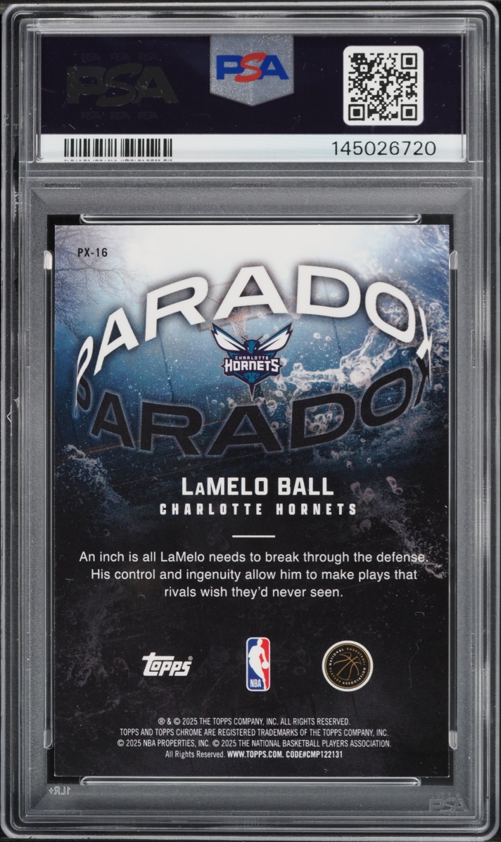 2025 Topps Chrome Paradox LaMelo Ball #PX-16 PSA 9 MINT