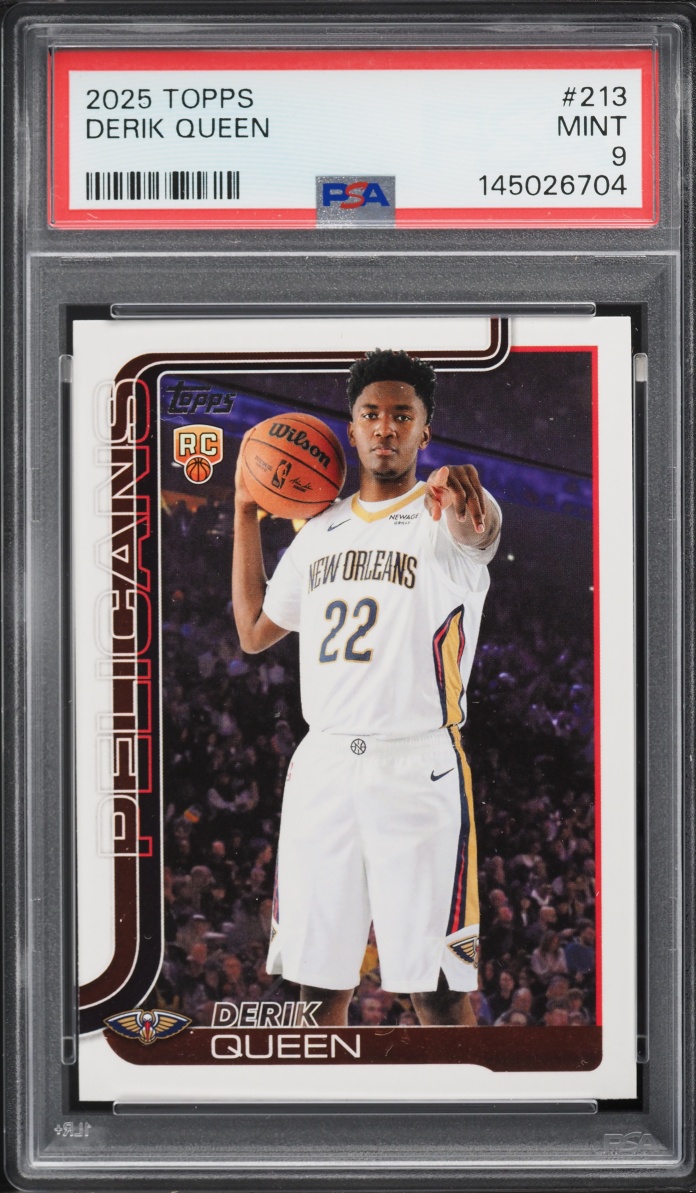 2025 Topps Basketball Derik Queen ROOKIE #213 PSA 9 MINT