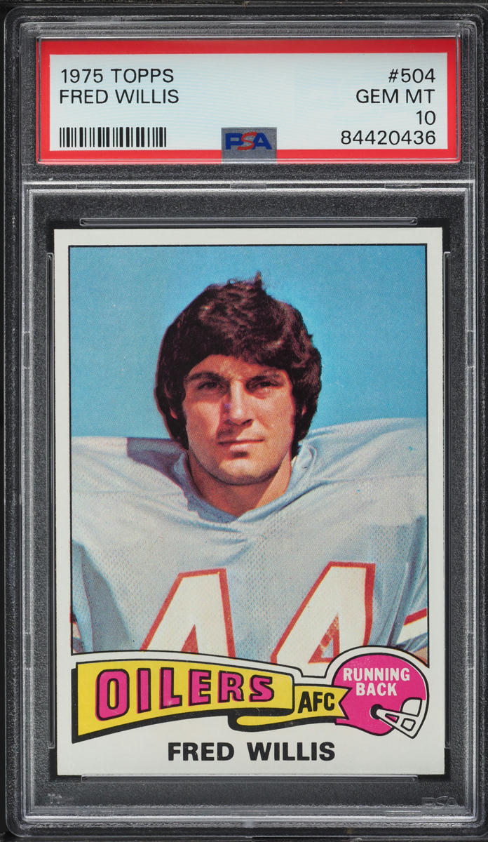 1975 Topps Football Fred Willis #504 PSA 10 GEM MINT