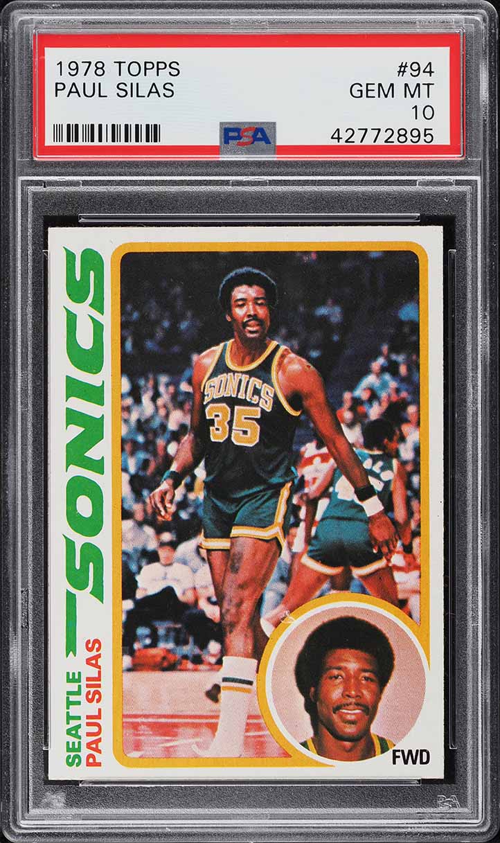 1978 Topps Basketball Paul Silas #94 PSA 10 GEM MINT