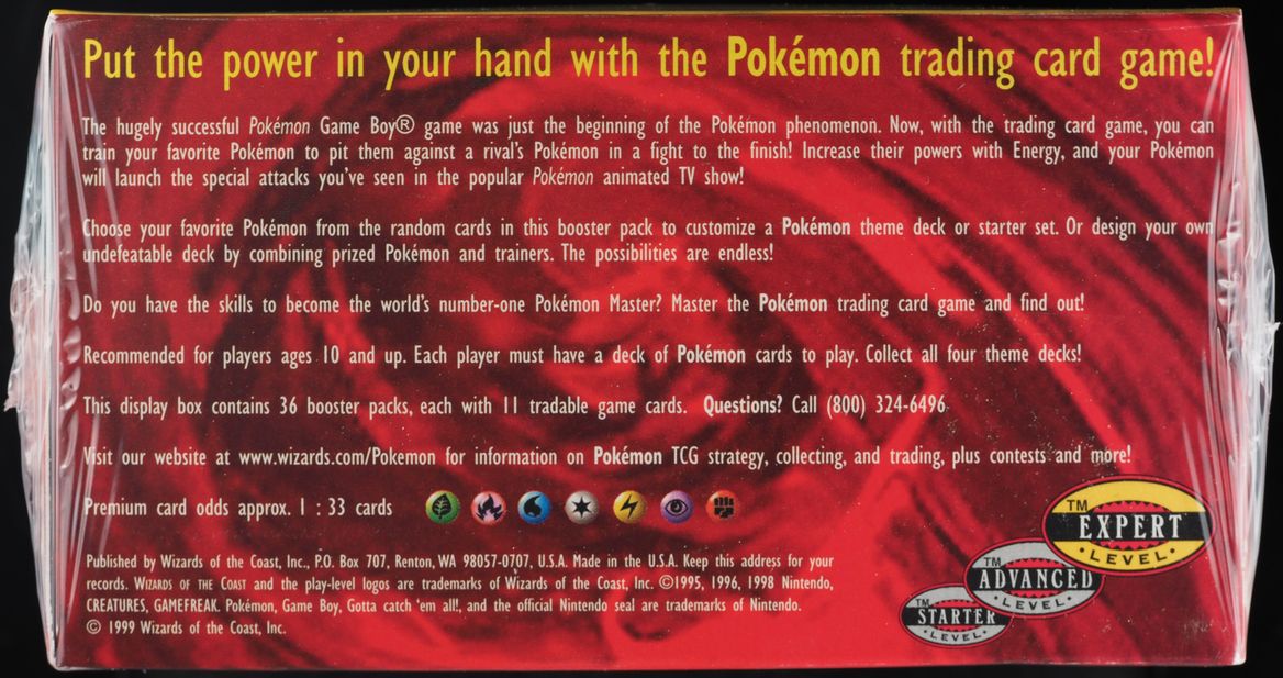1st edition shadowless base set booster box Base Set 1st Edition Shadowless main image 0