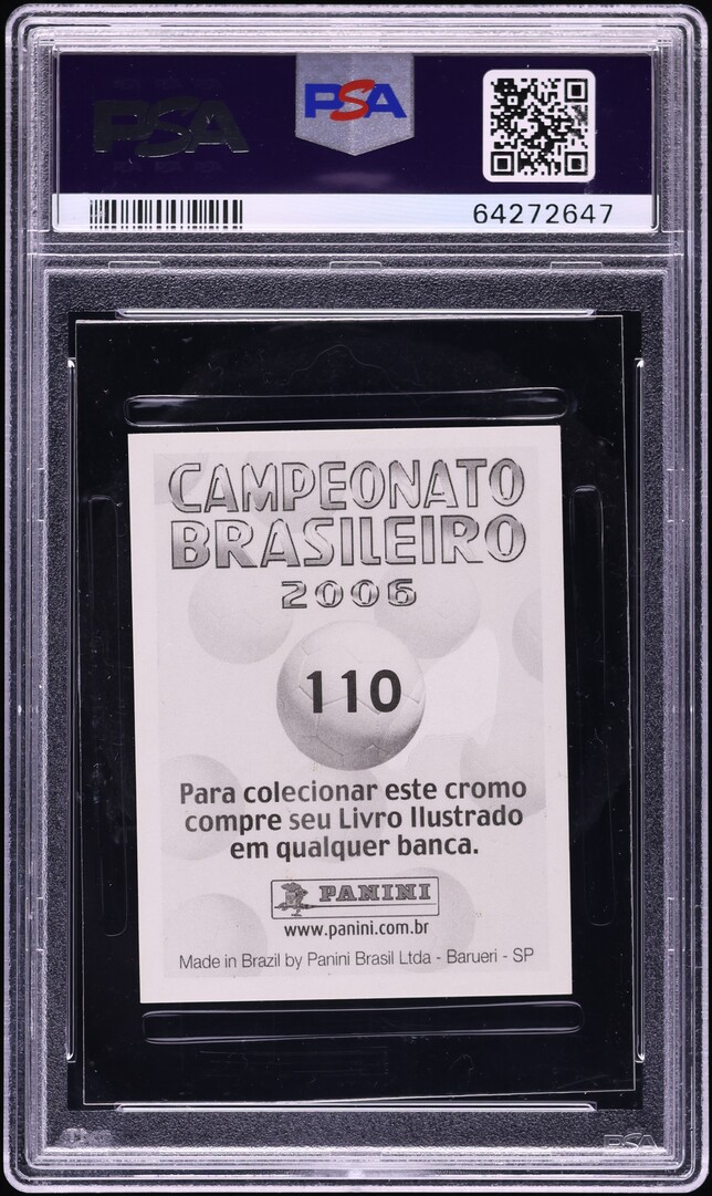 2006 Panini Campeonato Brasileiro Marcelo Da Silva Jr. ROOKIE #110 PSA 9 MINT