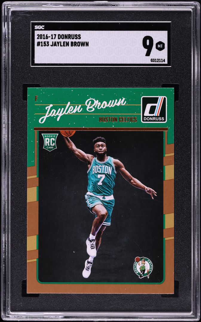 2016 Donruss Basketball Jaylen Brown ROOKIE #153 SGC 9 MINT