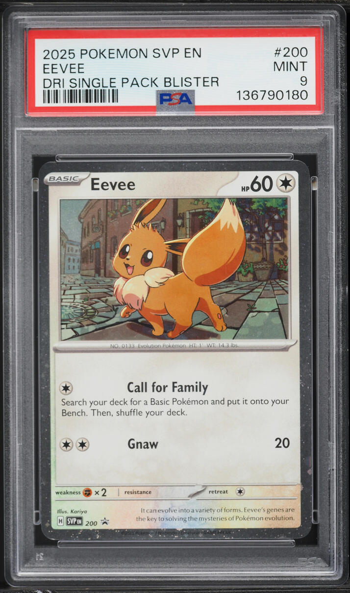 2025 Pokemon Scarlet & Violet Promo Destined Rivals Eevee #200 PSA 9 MINT