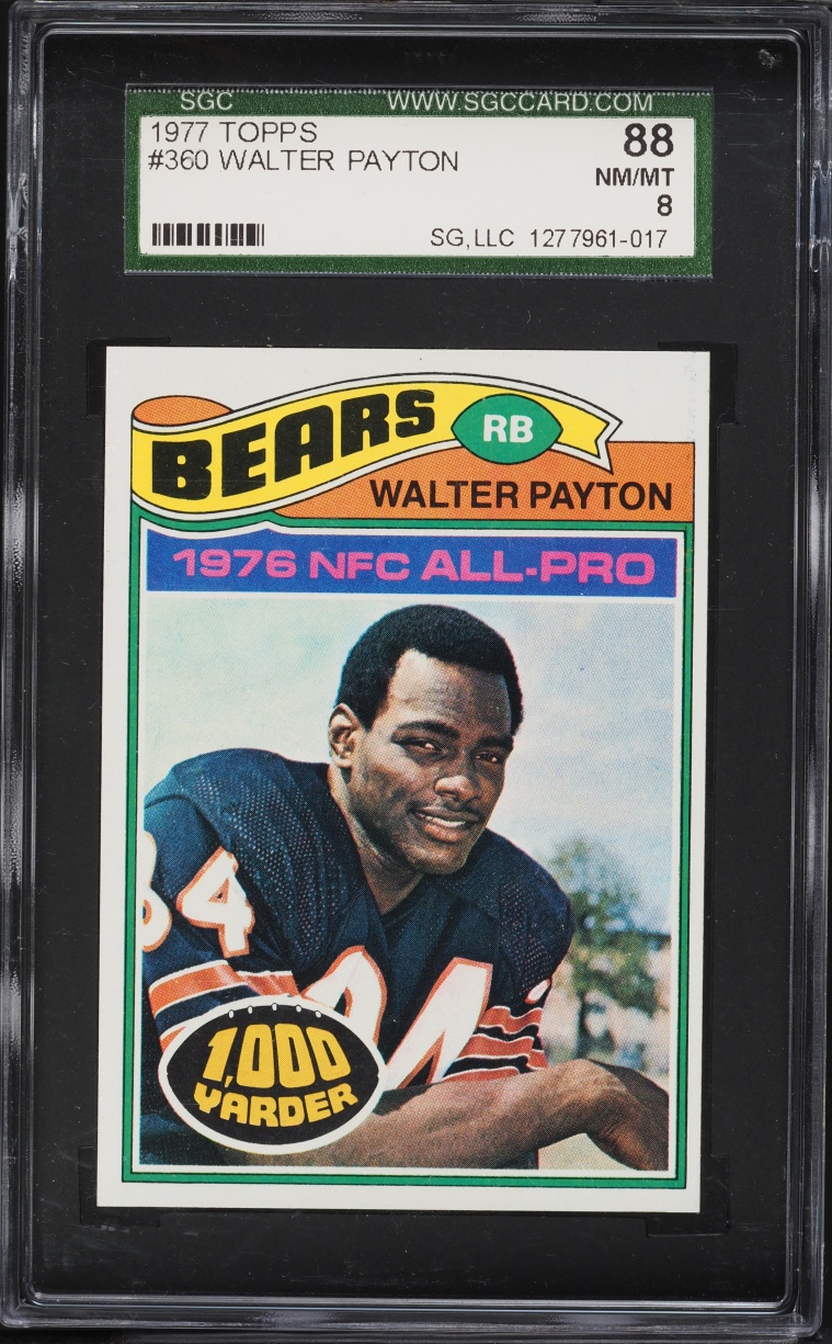 1977 Topps Football Walter Payton #360 SGC 8 NM-MT