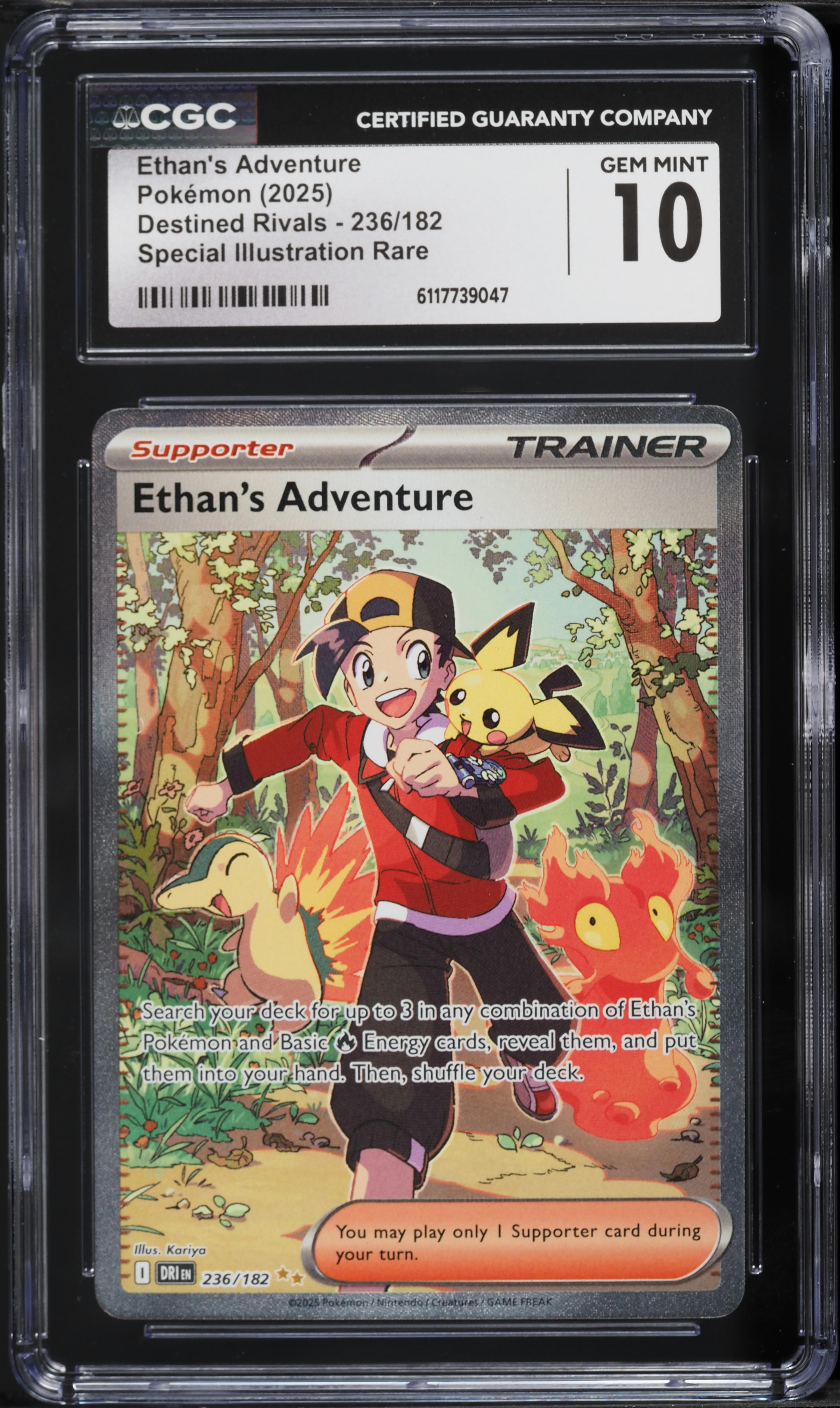 2025 Pokemon Scarlet & Violet Destined Rivals SIR Ethan's Adventure #236 CGC 10 GEM MINT