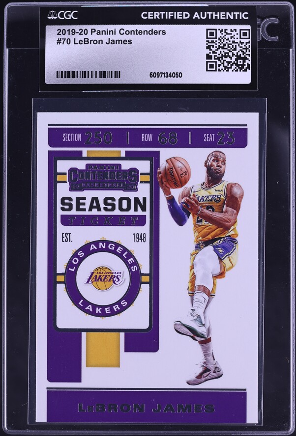 2019 Select Concourse Silver Prizm LeBron James #47 PSA 9 MINT on