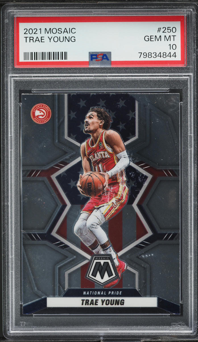 2021 Panini Mosaic Trae Young #250 PSA 10 GEM MINT
