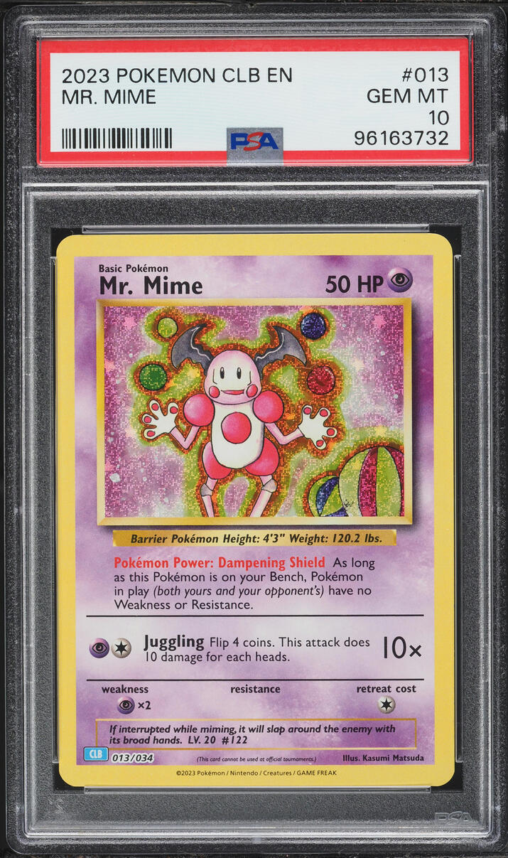 2023 Pokemon Sword & Shield TCG Classic Collection Mr. Mime #13 PSA 10 GEM MINT