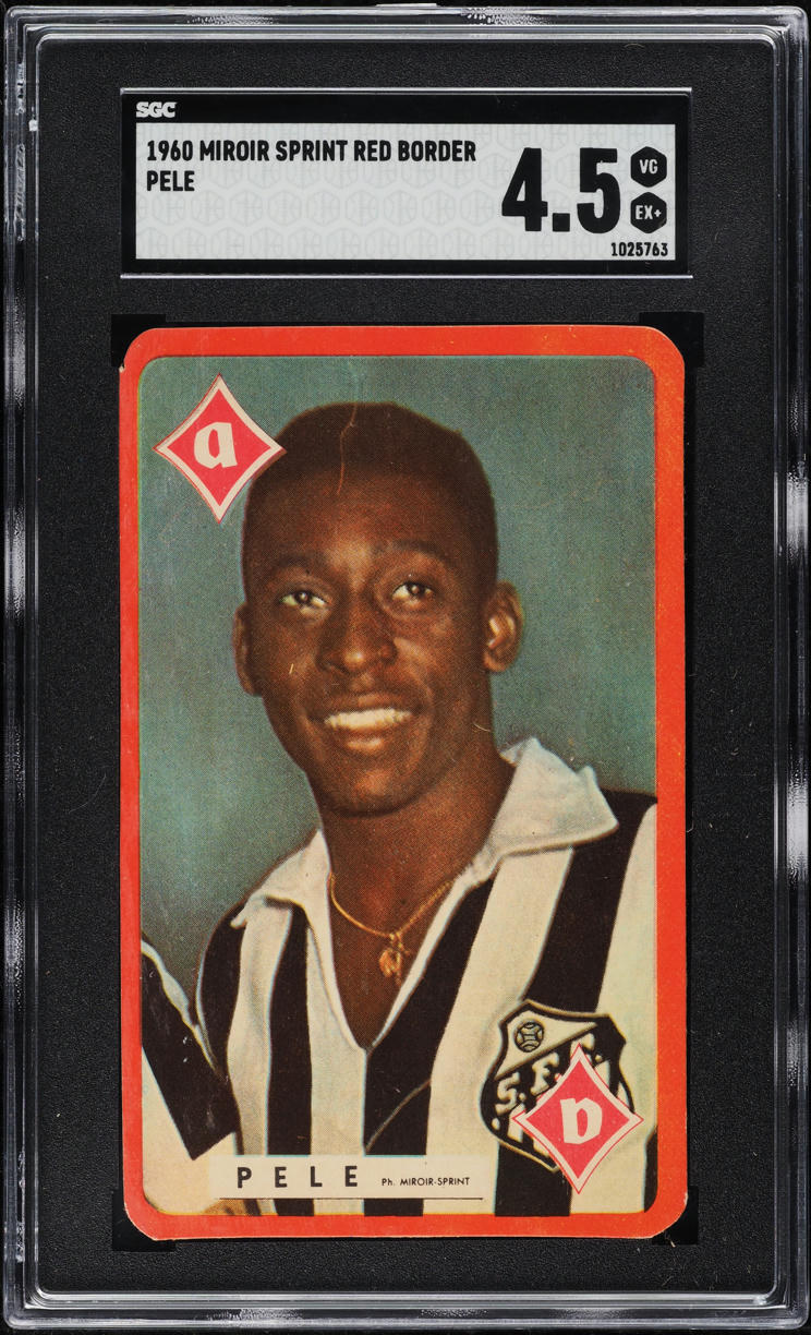 Signed 1960 Miroir-Sprint FB Pelé PSA Poor 1, PSA/DNA Auto 9 from | Lot