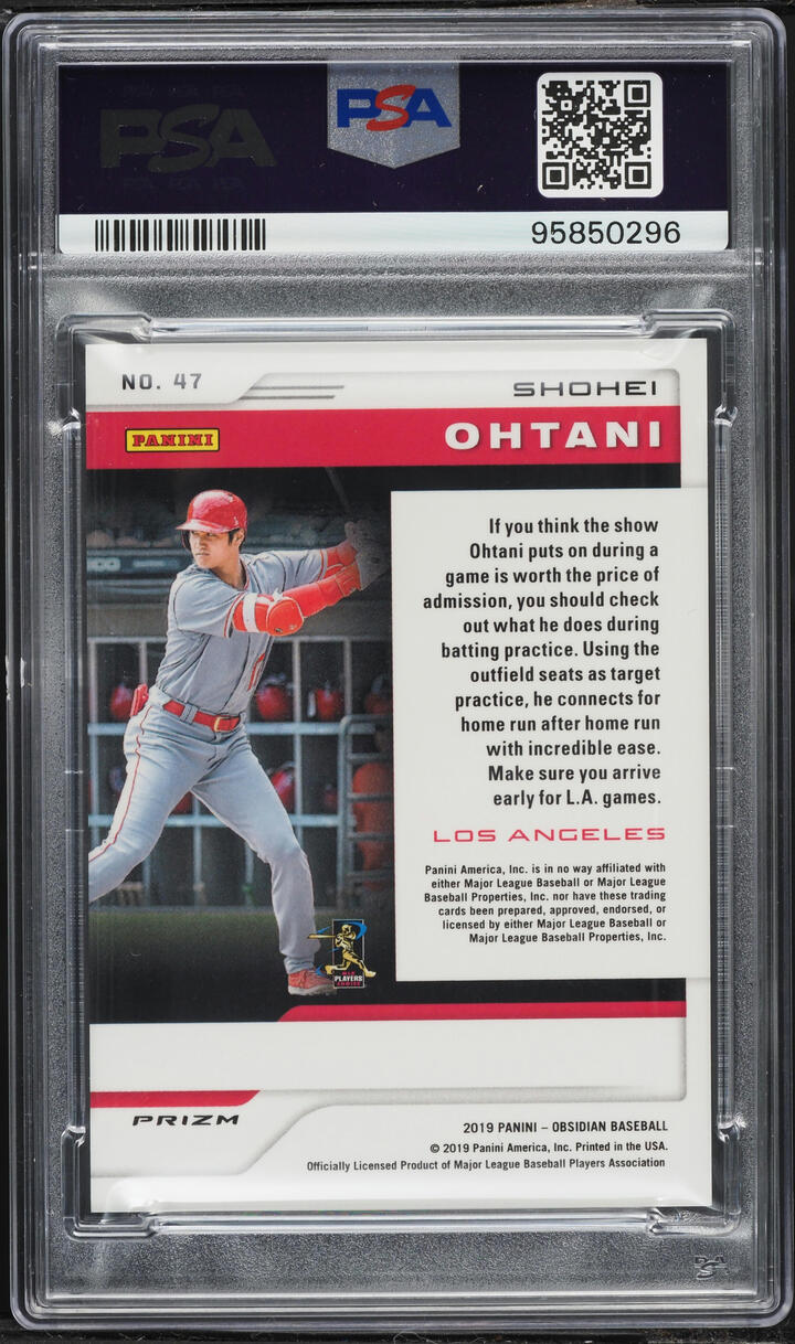 2019 Panini Chronicles Obsidian Shohei Ohtani #47 PSA 10 GEM MINT