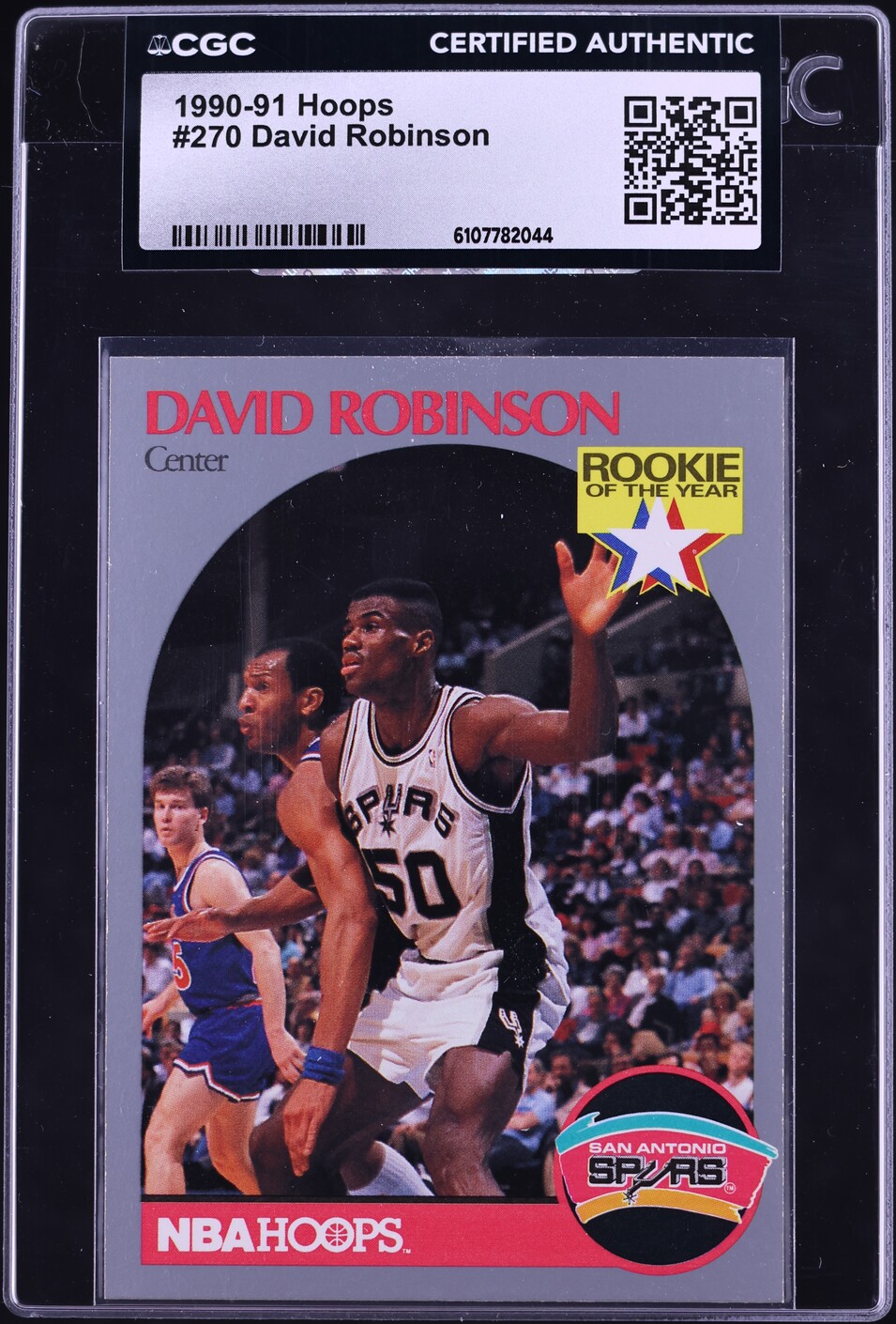 1990 Hoops David Robinson ROOKIE #270 CGC AUTH