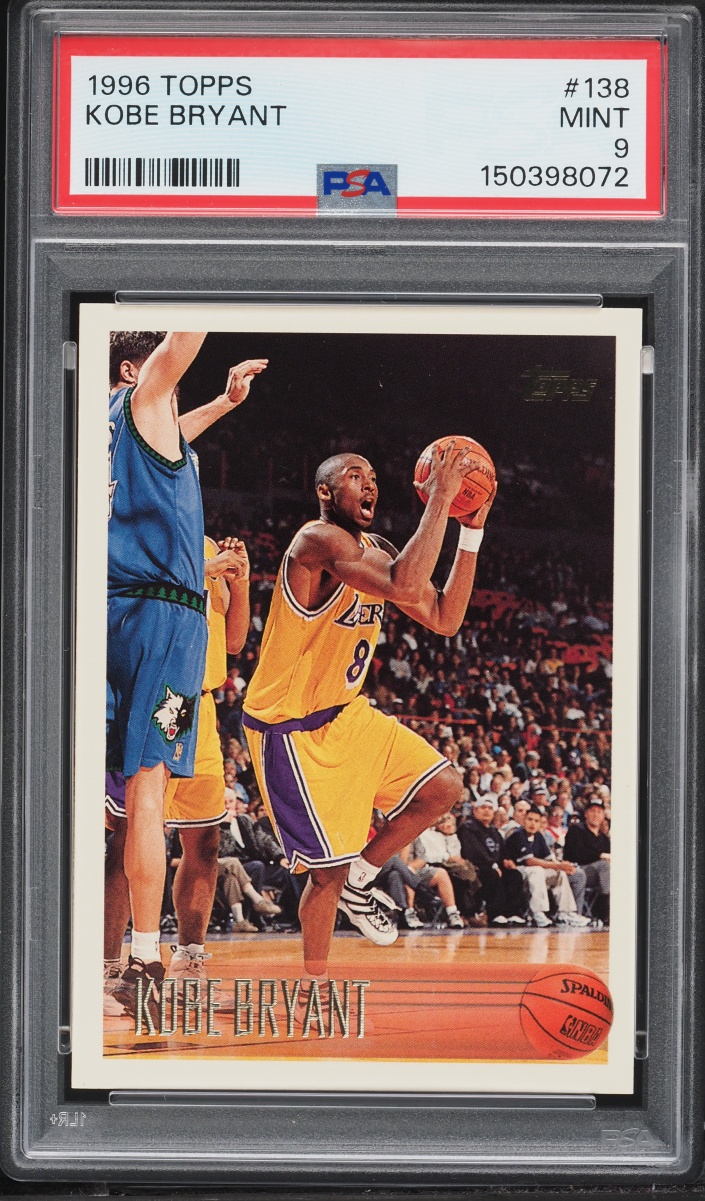 1996 Topps Basketball Kobe Bryant ROOKIE #138 PSA 9 MINT