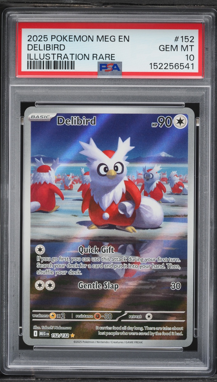 2025 Pokemon Mega Evolution IR Delibird #152 PSA 10 GEM MINT
