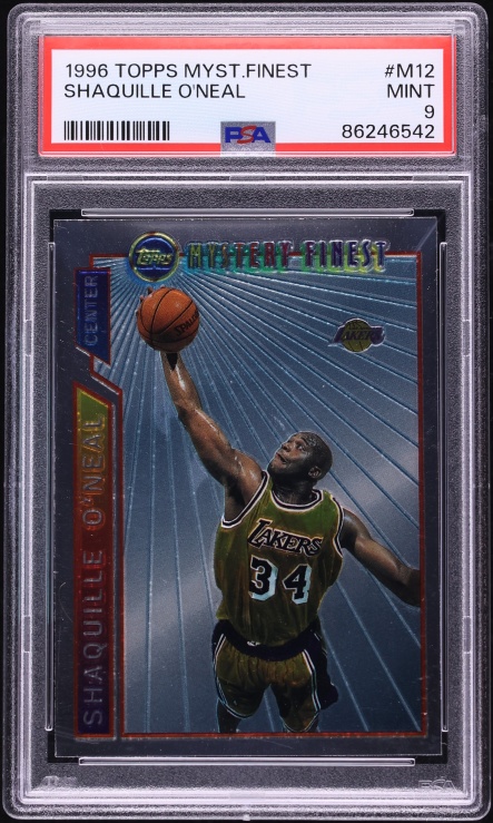 1996 Topps Mystery Finest Shaquille O'Neal #M12 PSA 9 MINT